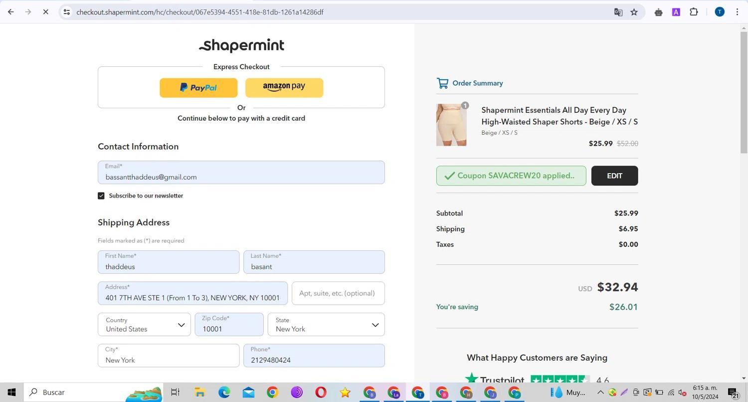 How to apply Shapermint coupon code